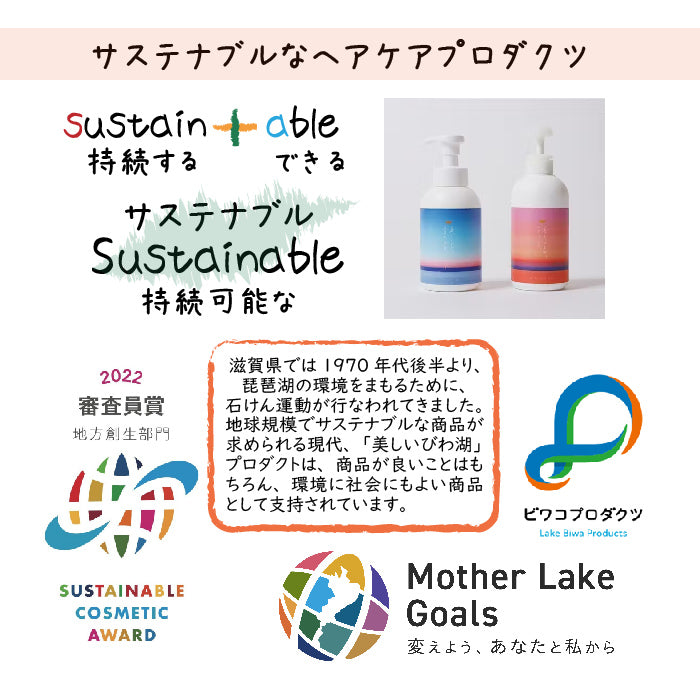 美しいびわ湖石けん全身シャンプー